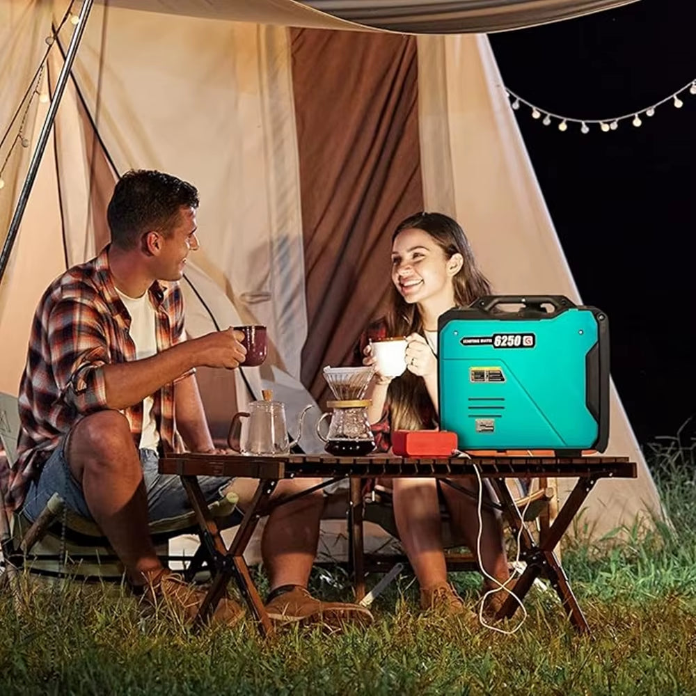 6250W Portable Inverter Generator Outdoor Power Equipment Small Super Quiet Generator Gas Powered Generator Home Emergency Use