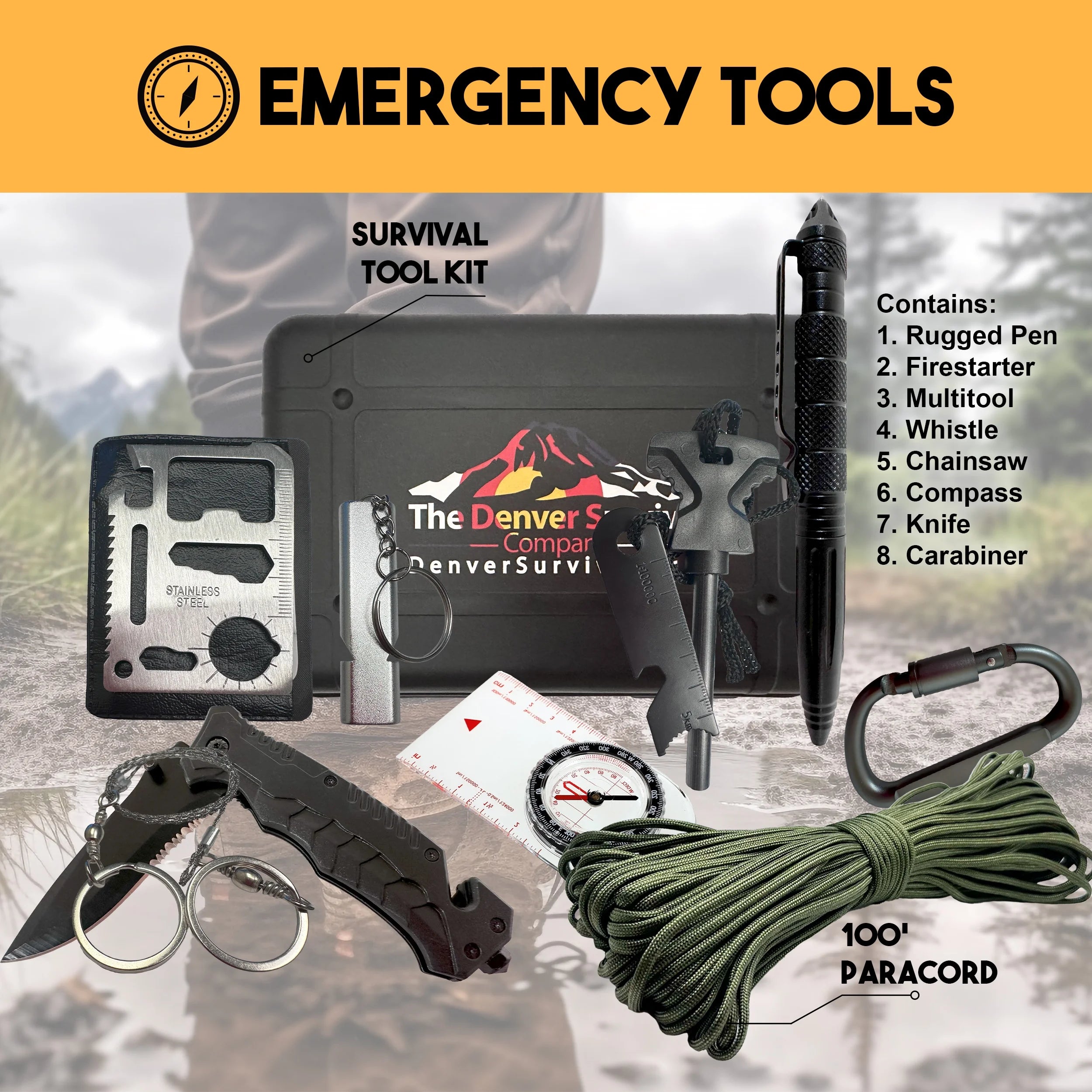 Premium 2 Person 72 Hour Survival Bug Out Bag Backpack with First Aid Kit and Survival Kit