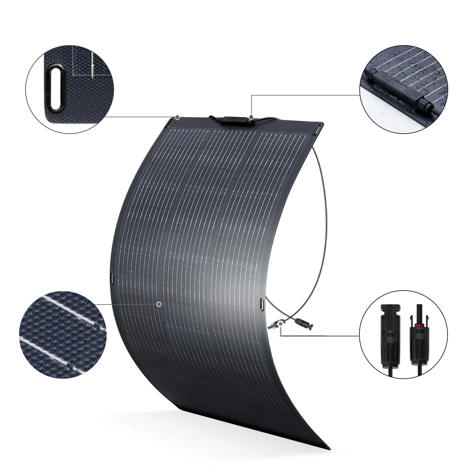 R4000 Portable Solar Generator Kit, 100W Monocrystalline Flexible Solar Panel with 3600 Watt 3600Wh Lifepo4 Portable Power Station, for Camping, Home Backup, RV, [Shipping Separately]